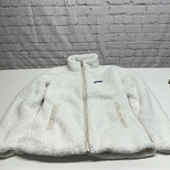 Patagonia Los Gatos Fleece Jacket Sz L In Birch White - Picture 11 of 12